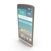 LG G3 Shine Gold PNG & PSD Images