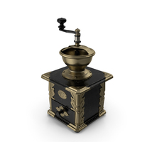 Antique Manual Coffee Grinder PNG & PSD Images