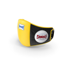 Sandee Velcro Belly Pad Black Yellow PNG & PSD Images