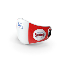 Sandee Velcro Belly Pad White Red PNG & PSD Images