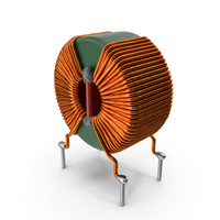 Toroidal Choke Coil Filter Inductor PNG & PSD Images