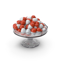Fancy Crystal Bowl With Kinder Eggs PNG & PSD Images