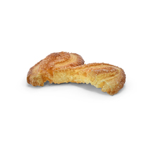 French Palmiers Cookie Bitten PNG & PSD Images