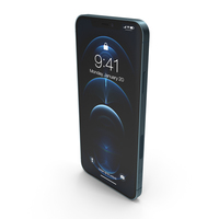 Apple iPhone 12 Pro Max Pacific Blue PNG & PSD Images