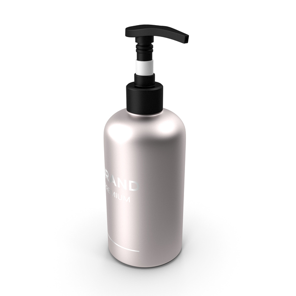 Black Cosmetic Pump Bottle PNG & PSD Images