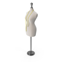 Mannequin with Measuring Tape PNG & PSD Images