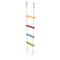 Climbing Rope Ladder with Square Box steps PNG & PSD Images