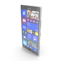 Nokia Lumia 1520 White PNG & PSD Images