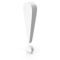 Exclamation Mark White PNG & PSD Images