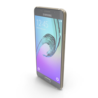 Samsung Galaxy A3 2016 Gold PNG & PSD Images