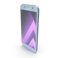 Samsung Galaxy A3 2017 Blue Mist PNG & PSD Images
