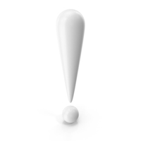 Exclamation Mark White PNG & PSD Images