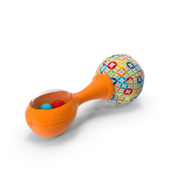 Fisher Price Orange Baby Rattle PNG & PSD Images
