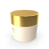 Gold Cosmetic Cream Jar PNG & PSD Images