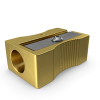 Gold Pencil Sharpener PNG & PSD Images