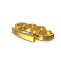Golden Brass Knuckles PNG & PSD Images