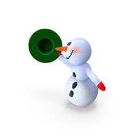 Greeting Cartoon Snowman PNG & PSD Images