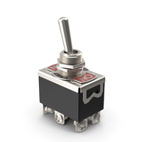 Heavy Duty DPDT Toggle Switch PNG & PSD Images