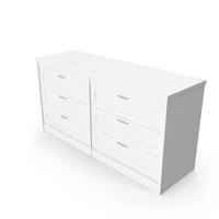Songesand Ikea Chest of 6 Drawers (Long) PNG & PSD Images
