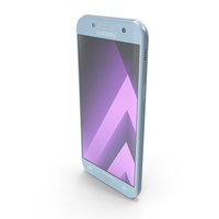 Samsung Galaxy A5 2017 Blue Mist PNG & PSD Images