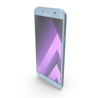 Samsung Galaxy A7 2017 Blue Mist PNG & PSD Images