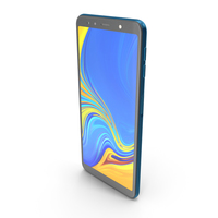 Samsung Galaxy A7 (2018) Blue PNG & PSD Images