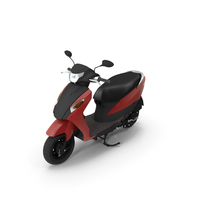 Red And Black Colored Scooter PNG & PSD Images