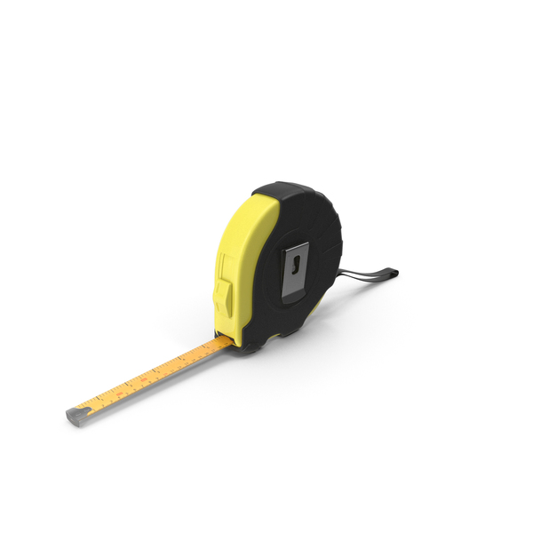 Black and Yellow Tape Measure PNG & PSD Images