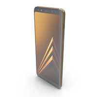 Samsung Galaxy A8 (2018) Gold PNG & PSD Images