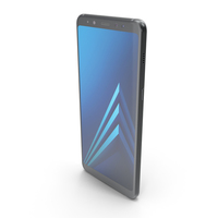 Samsung Galaxy A8 Plus 2018 Black PNG & PSD Images