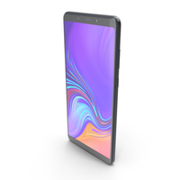 Samsung Galaxy A9 (2018) Caviar Black PNG & PSD Images
