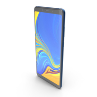 Samsung Galaxy A9 (2018) Lemonade Blue PNG & PSD Images