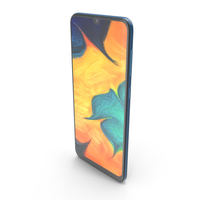 Samsung Galaxy A30 Blue PNG & PSD Images