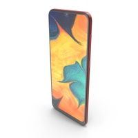 Samsung Galaxy A30 Red PNG & PSD Images