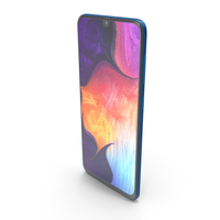 Samsung Galaxy A50 Blue PNG & PSD Images