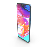 Samsung Galaxy A70 Blue PNG & PSD Images