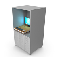 Gray Computer Rack PNG & PSD Images