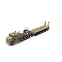 Oshkosh M1070 Truck With M1000 Semi-Trailer PNG & PSD Images
