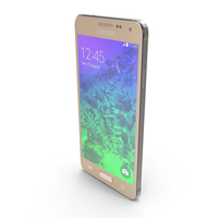 Samsung Galaxy Alpha Frosted Gold PNG & PSD Images