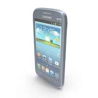 Samsung Galaxy Core Metallic Blue PNG & PSD Images