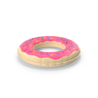 Pink Doughnut Swimming Pool Round Float PNG & PSD Images