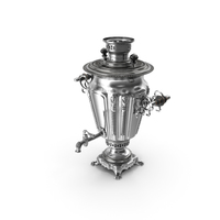 Russian Antique Silver Plated Samovar PNG & PSD Images