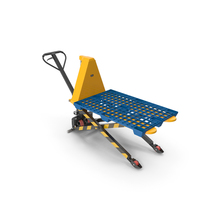 Scissor Pallet Truck with Plastic Tray PNG & PSD Images