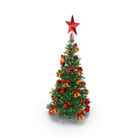Small Holiday Christmas Tree PNG & PSD Images