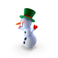 Smiling Cartoon Snowman PNG & PSD Images