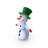 Snowman T-Pose PNG & PSD Images