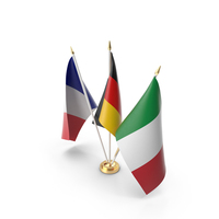 Table Flags Germany France Italy PNG & PSD Images