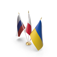 Table Flags Russia Ukraine Poland PNG & PSD Images