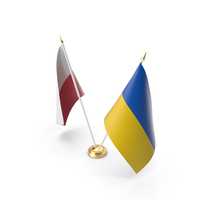 Table Flags Ukraine and Poland PNG & PSD Images
