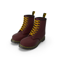 Leather Red Boots PNG & PSD Images